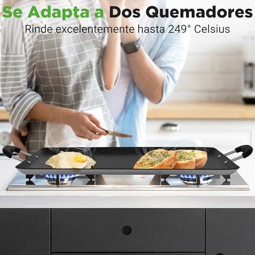 Thumbnail 2 de NutriChef Plaque Double Brûleur Antiadhésive ⚙