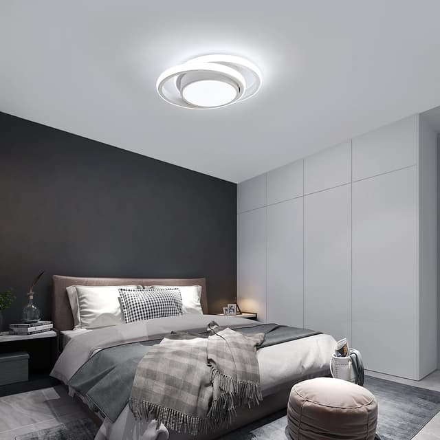 Detalle de Dorlink Dual-Round 32W LED Ceiling Light (2880LM, 6500K) for Hallway & Bedroom