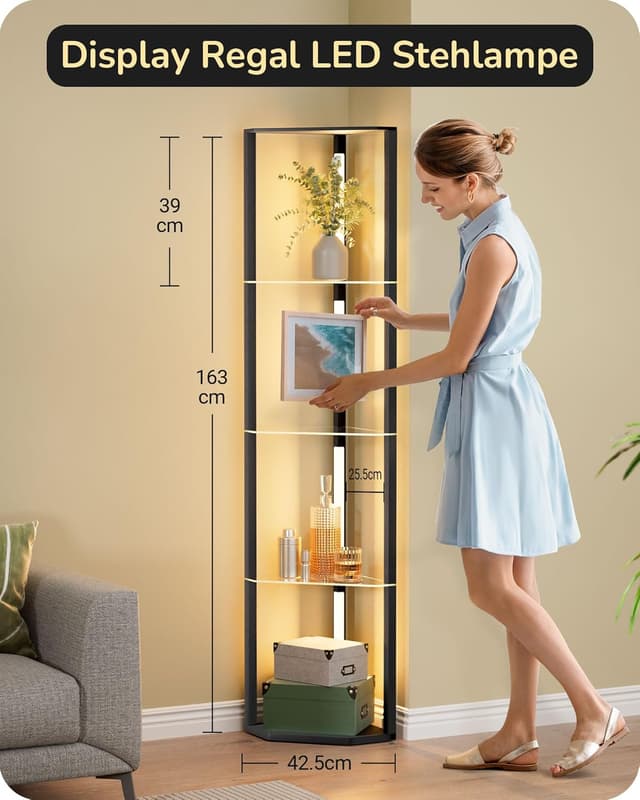 Detalle 2 de EDISHINE Stehlampe Retro LED 20 W