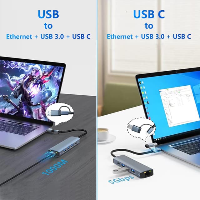 Thumbnail 2 de USB-C to Ethernet Adapter 1000 Mbps
