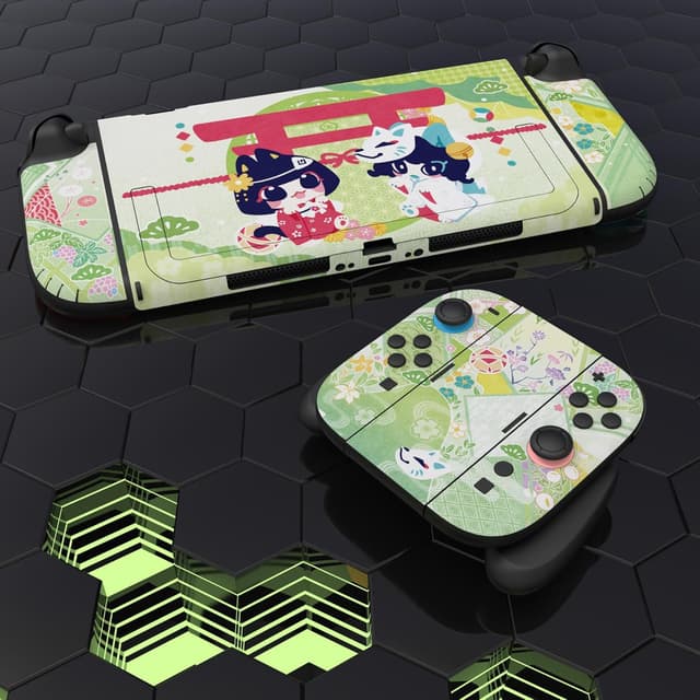 Thumbnail 6 de playvital Full Set Protective Skins for Nintendo Switch 2 (Wishing Shrine) with dock & grip vinyl wrap