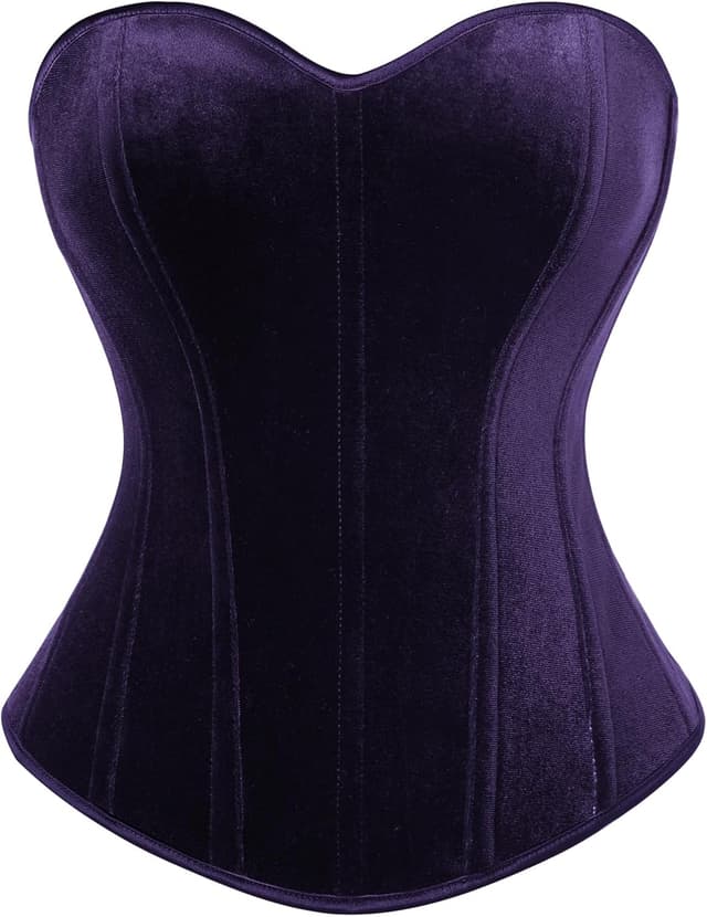 Imagen de SCARLET DARKNESS Corset Renaissance en velours en OfertitasTOP