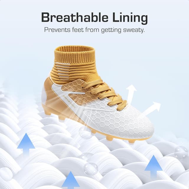 Thumbnail 6 de Dream Pairs Youth High-Top Soccer Cleats for Boys & Girls (Firm Ground Outdoor)