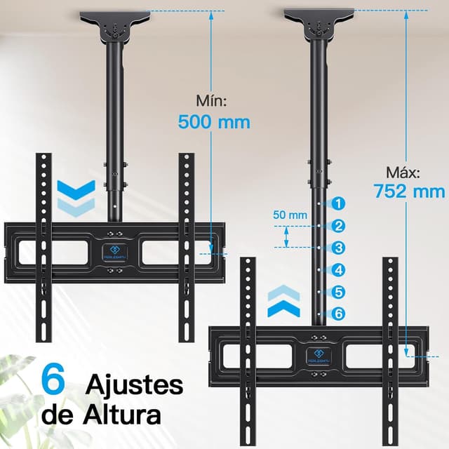 Detalle 2 de PERLESMITH PSCM2 65-inch ceiling TV mount
