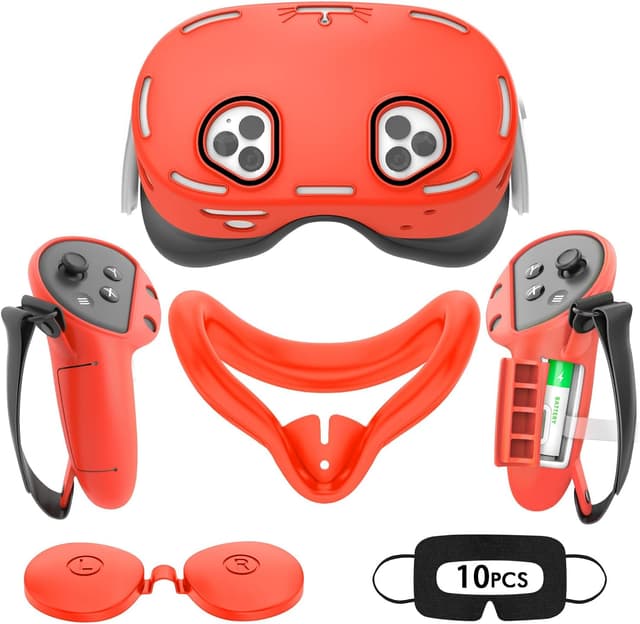 Thumbnail 6 de Tyasoleil VR Silicone Case Accessory Set for Meta/Oculus Quest 3S (incl. controller grips, face & lens covers + 10 disposable eye covers)