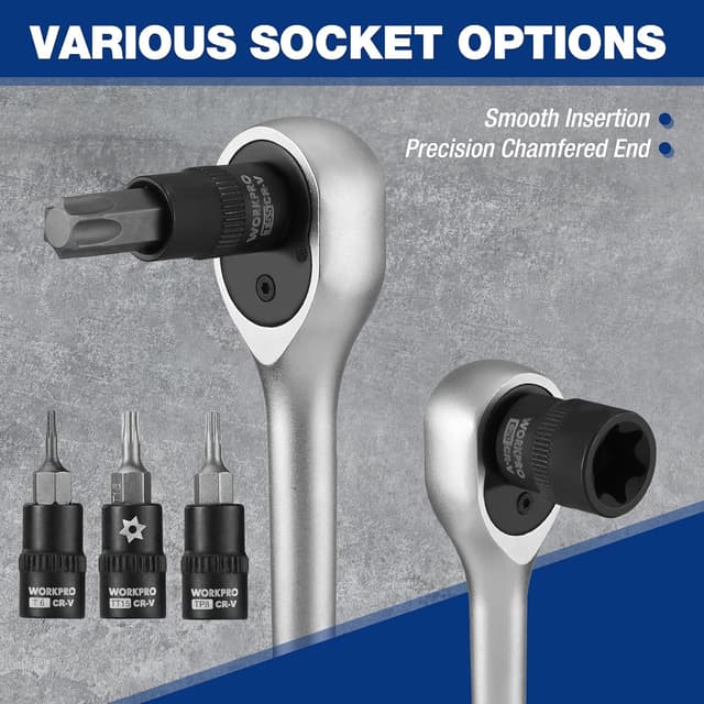 Thumbnail 3 de WORKPRO 60-Piece Master Torx Bit Socket Set 60pc