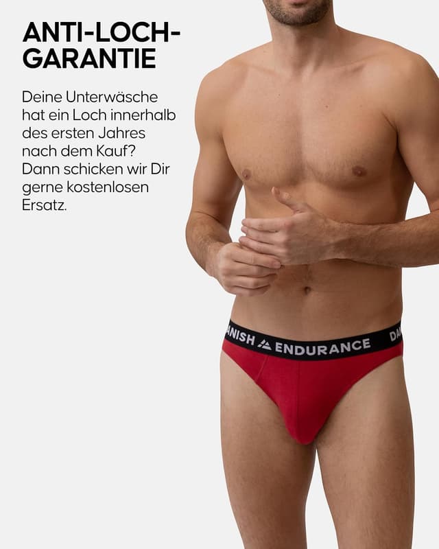 Detalle 2 de Danish Endurance Bambus Slips im 6er Pack