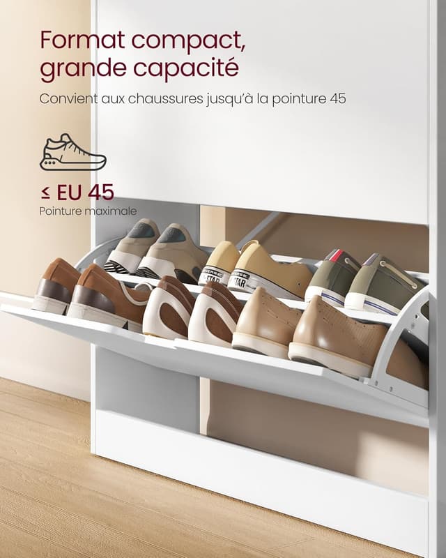 Thumbnail 4 de VASAGLE Meuble à chaussures 102 cm 👞
