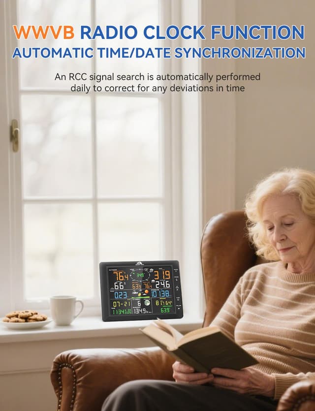 Detalle 1 de AIRAIN TECH 14-in-1 Wireless Weather Station (No WiFi) with Outdoor Sensor