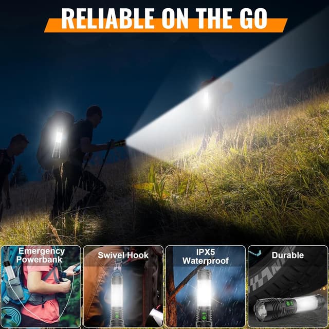 Thumbnail 5 de Rechargeable LED Flashlight 2000 lumen ⚡