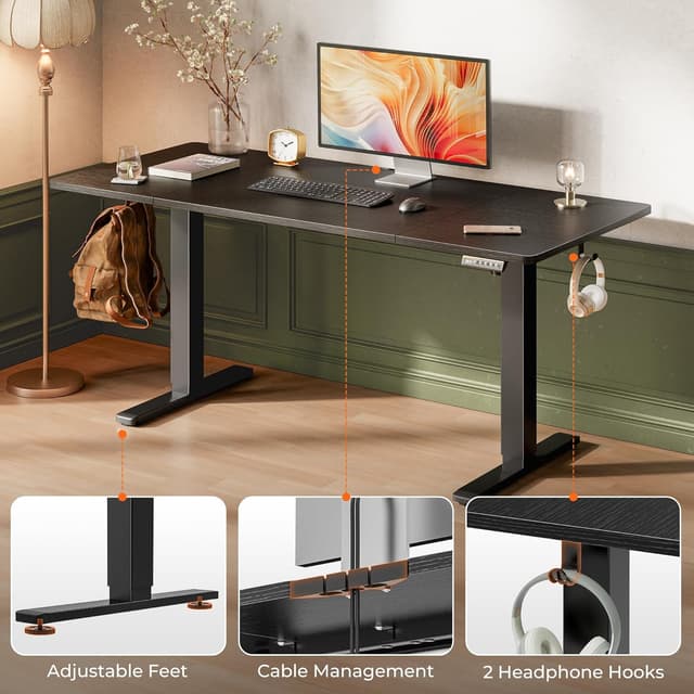 Thumbnail 6 de Huuger 63 x 28 Electric Standing Desk 27.6"
