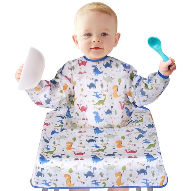 Detalle de Baby Ärmellätzchen mit Dinosaurier 96 x 80 cm