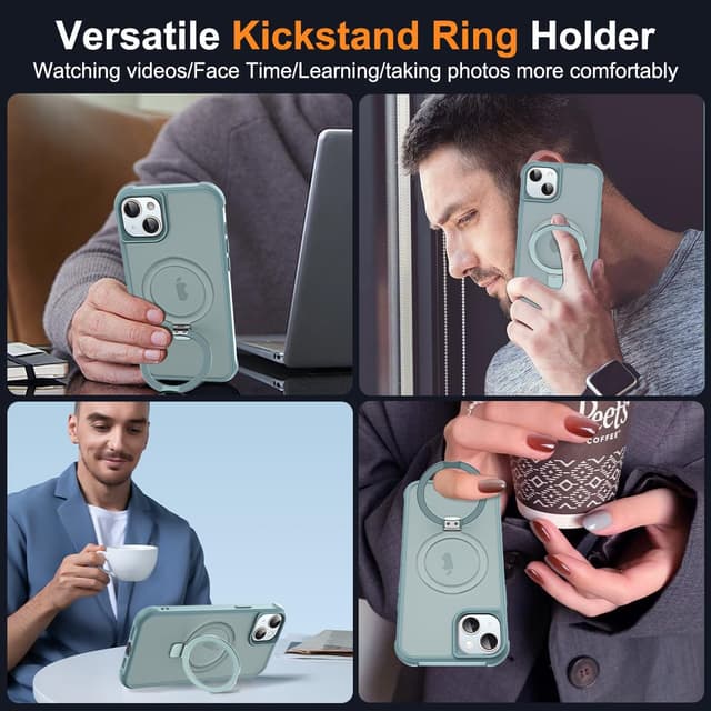 Detalle 1 de Skylmw iPhone 13 14 case with Mag-Safe stand