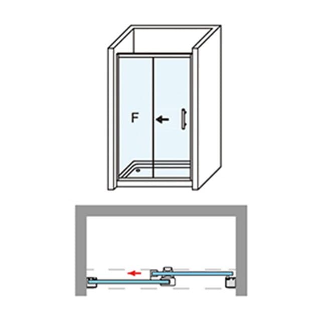 Detalle 2 de Ibermampara Versalles Mampara ducha 6 mm 195 cm