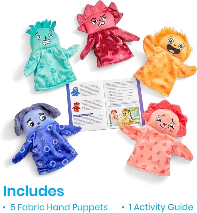 Thumbnail 1 de Learning Resources Marionnettes Feelings Family 24 cm