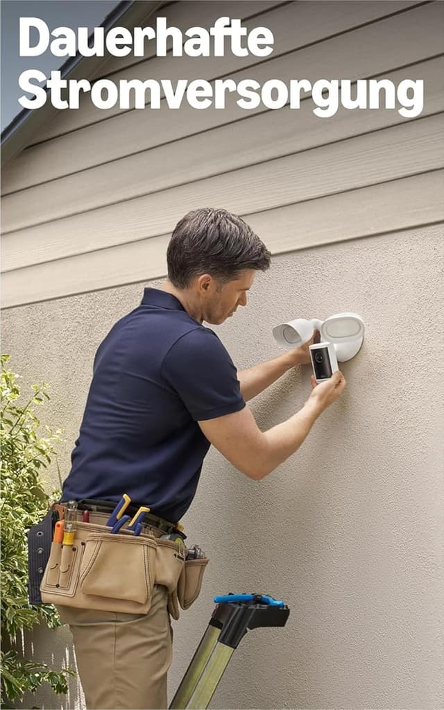 Thumbnail 6 de Ring Flutlichtkamera Pro (Floodlight Cam Pro, neueste Generation) – Außenkamera mit Retinal 4K, 10x-Zoom, 2 Kameras