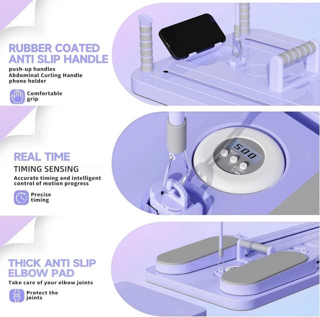 Detalle de CroyVine Pilates Board–Pilates Reformer Board (portable home Pilates kit) for core, abs, and full-body training