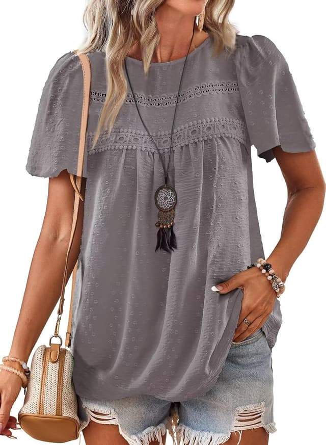 Thumbnail 5 de Falechay Womens Summer Tops Crewneck 2026