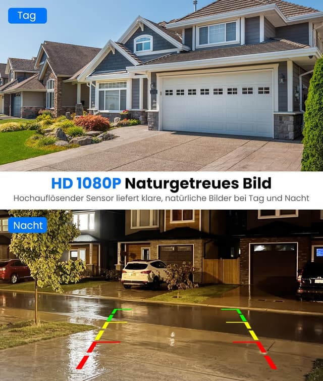 Thumbnail 3 de AUTO-VOX Solar Rückfahrkamera Kabellos 5 Zoll Monitor