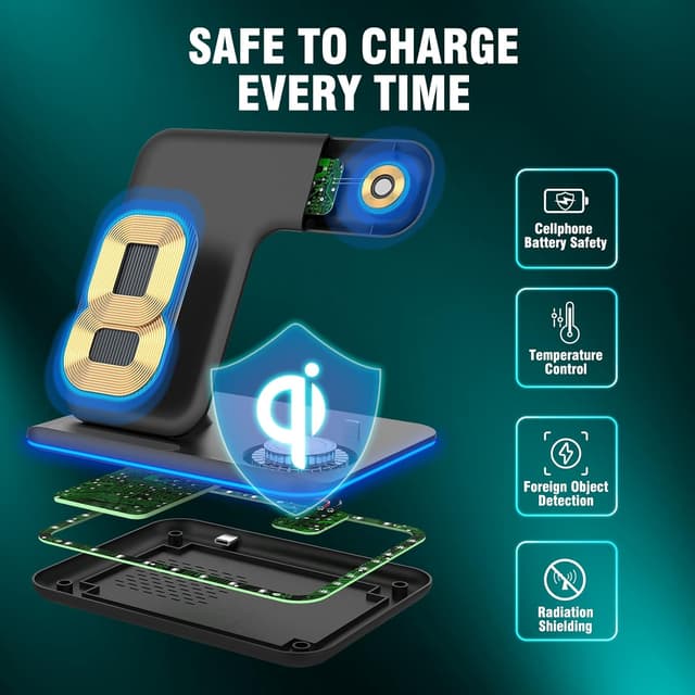 Thumbnail 4 de VESSTT Wireless Charger 3in1 for iPhone