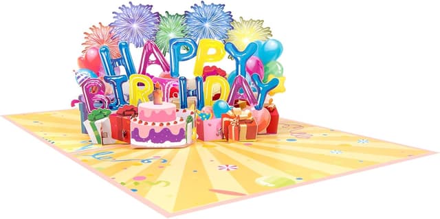 Detalle de DLYMXGC Balloon Firework Card 3D