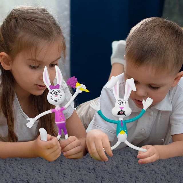 Thumbnail 4 de ArtCreativity Bendable Easter Bunny Figurines 8-Pack