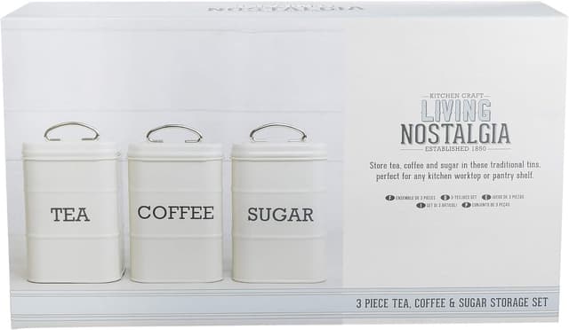 Thumbnail 6 de KitchenCraft Living Nostalgia Tarros de Té, Café y Azúcar