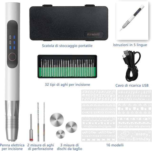 Thumbnail 6 de Airminti Penna elettrica per incisione