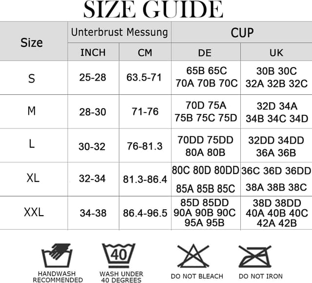 Detalle de HANERDUN Damen Sport-BH für Yoga & Fitness mit Gepolsterten, nahtlosem Design ohne Bügel