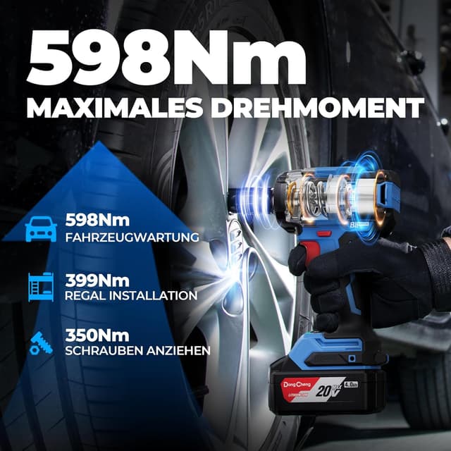 Thumbnail 3 de Dong Cheng 18V Bürstenloser Schlagschrauber 598 Nm