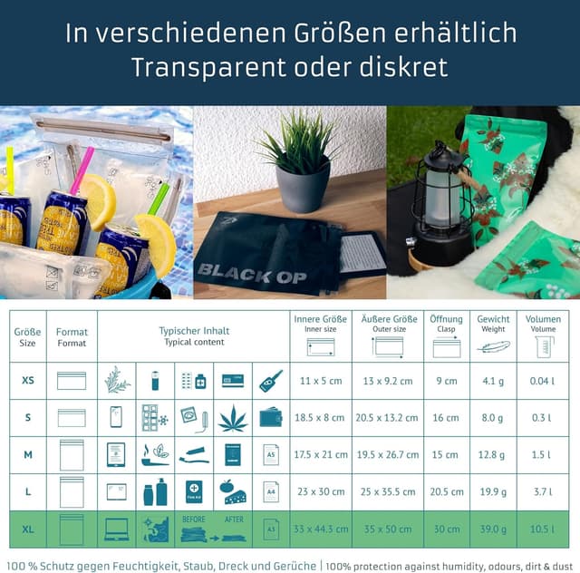 Thumbnail 4 de Noaks Bags Packung wasserdichte Beutel IPX8 5er