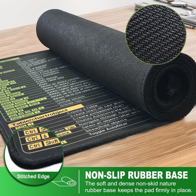 Thumbnail 5 de Excel Cheat Sheet Desk Mat XXL 90x40 cm