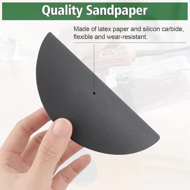 Detalle de JatilEr 24-teiliges Schleifpapier-Set 125 mm Klettrund Korn 1000–5000 für Exzenterschleifer