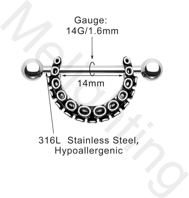 Thumbnail 2 de Melighting Capezzolo 14G Polpo 316L