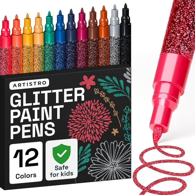 Imagen de ARTISTRO Glitter Paint Pens 0.7mm 12ct en OfertitasTOP