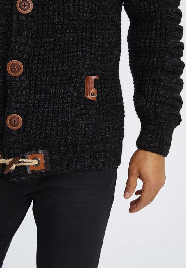 Detalle de LEIF NELSON LN5585 pull en tricot pour homme avec boutons