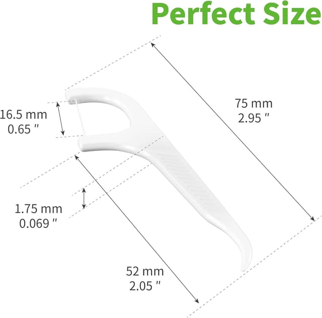 Detalle 2 de Zahnseide Stick 200 Stück 3X für enge Zwischenräume