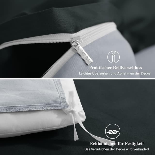 Detalle 2 de RUIKASI Bettwäsche 135x200 Baumwolle 4-teilig