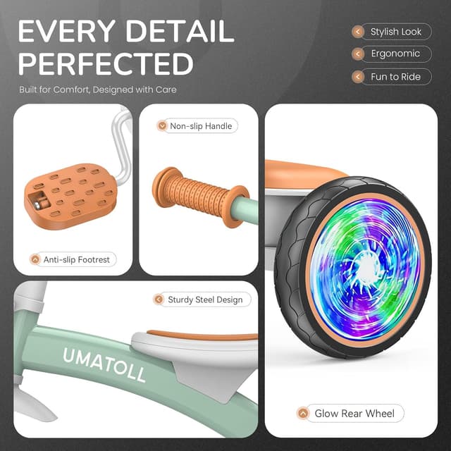 Thumbnail 6 de Umatoll Toddler Tricycle 18 months