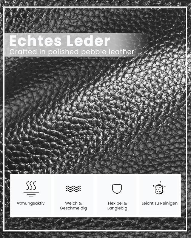 Detalle de befen Echtleder Handytasche zum Unhängen für Damen mit RFID-Blockierung und Kartenfächern