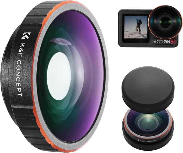 Detalle de K&F CONCEPT Weitwinkelfilter für DJI Osmo Action