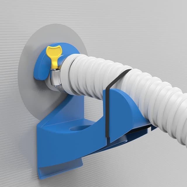 Detalle de 2er Set Pool-Schlauchhalterungen für 26–38 mm Rohre – passend für Intex & Bestway (blau)