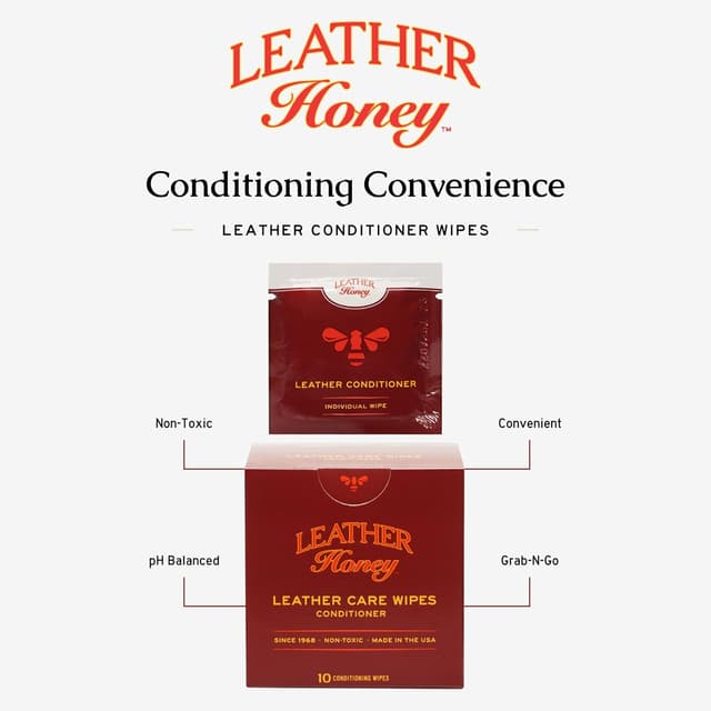 Thumbnail 3 de Leather Honey Conditioner Wipes 10-count — leather care