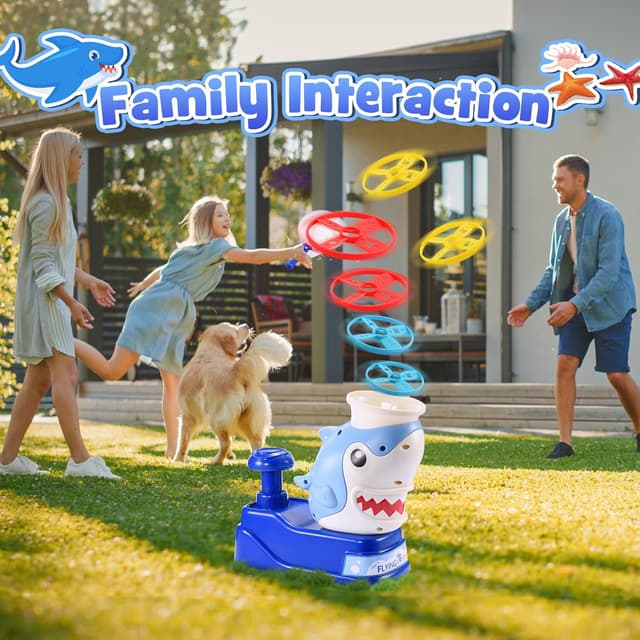 Detalle 2 de Flying Disc Launcher Toy 1 Shark
