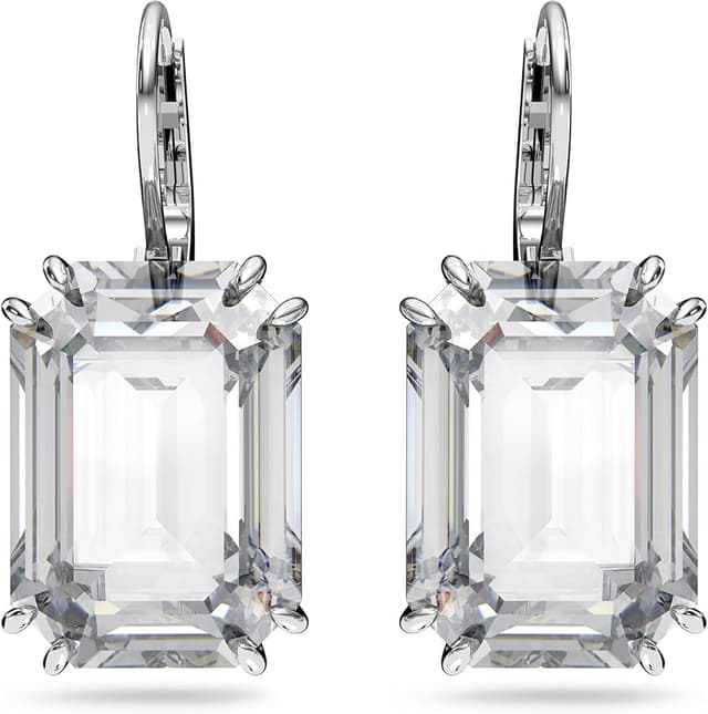 Detalle de Swarovski Pendientes Millenia Blancos Octogonales 💎