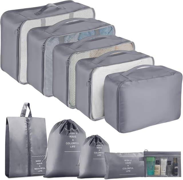 Detalle de Packing Cubes 10-piece travel organiser for suitcases