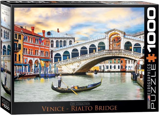 Detalle de EuroGraphics 6000-0766 Venise Rialto – Puzzle 1000 pièces en carton recyclé