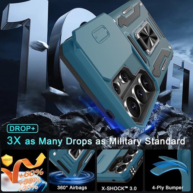 Thumbnail 2 de DEERLAMN Case for Samsung Galaxy S26 Ultra 6.9-Inch Light Blue