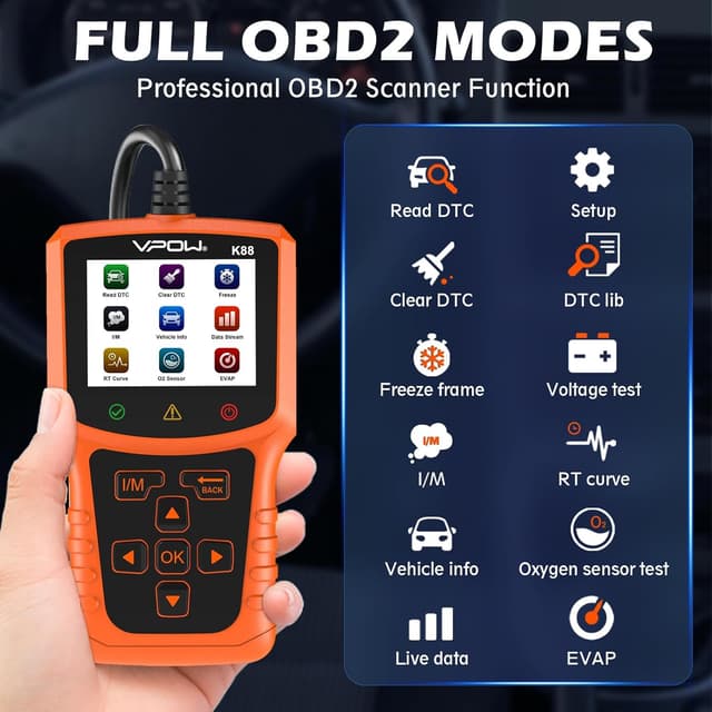 Thumbnail 1 de OBD2 Code Reader Live Data Scanner for Cars