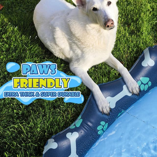 Detalle de HaoVrisn Juegos de Agua para Niños Exterior 🏖️ 170cm, Antideslizante